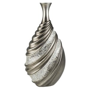 Decorative Sliver Polyresin Bottle Vase