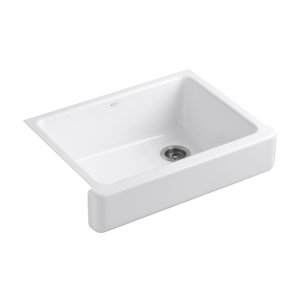 White Single Bowl Kitchen Sink cast iron kitchen sinks you'll love | wayfair White Single Bowl Kitchen Sink cast iron kitchen sinks you'll love | wayfair