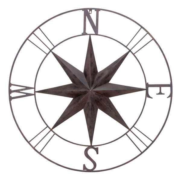 BayAccents Antique Metal Compass Rose Wall Decor & Reviews Wayfair