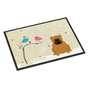 Buy Christmas Presents Between Friends English Bulldog Doormat!
