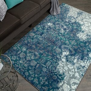 Asherman Aqua/Blue Area Rug