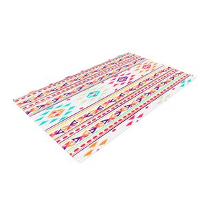 Nika Martinez Aylen Tribal Pink/Blue Area Rug