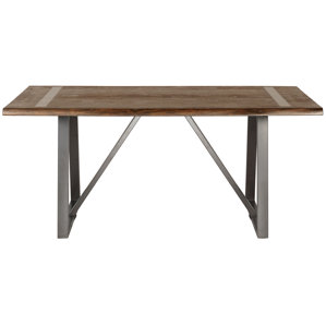 Malgorzata Industrial Live Edge Dining Table by Gracie Oaks