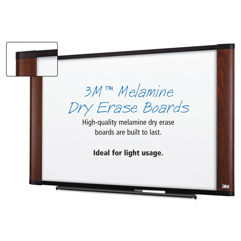 3M Melamine Dry Erase Wall Mounted Whiteboard, 4' H x 8' W & Reviews Wayfair