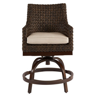Chicago Wicker Patio Furniture Wayfair Asphodèle Outdoor Wicker Patio Bar Stool With Cushion