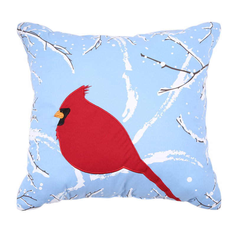 Affluence Home Fashions Holiday Embroidered Throw Pillow & Reviews