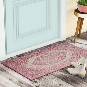 Myers Gray/Fuchsia Indoor/Outdoor Area Rug