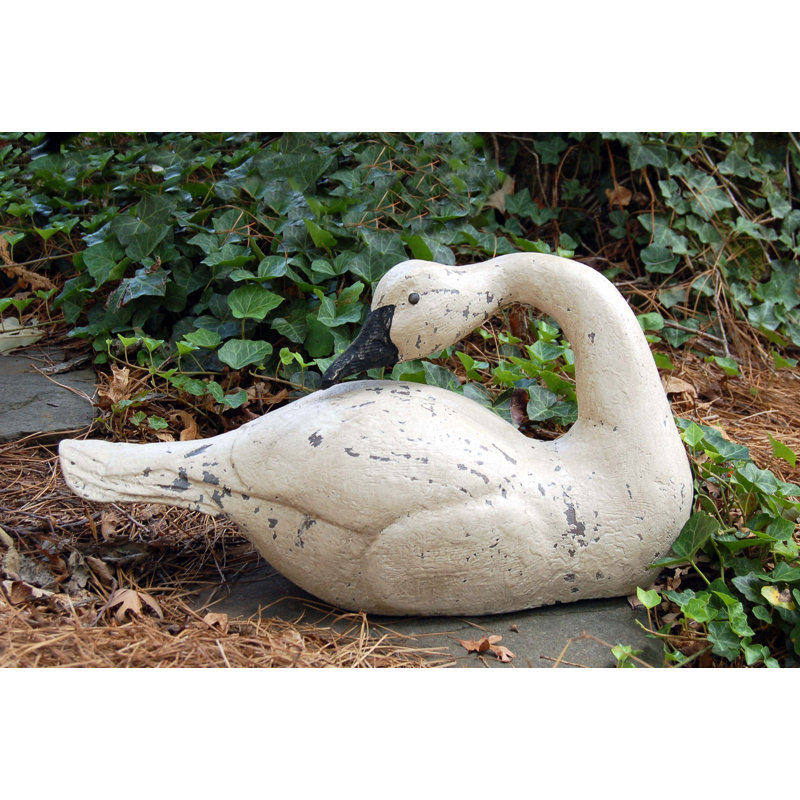 The Sleeping Swans >> Primitive Sleeping Swan Figurine The Sleeping Swans >> Primitive Sleeping Swan Figurine