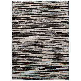 Modern Contemporary Black Cream Diamond Rug Allmodern Purmerend Black Cream Area Rug