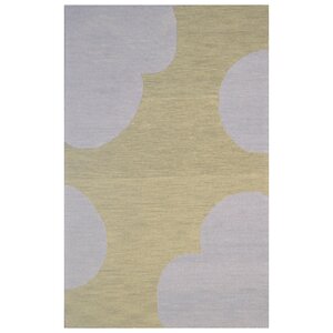 Wool Hand-Tufted Silver/Green Area Rug