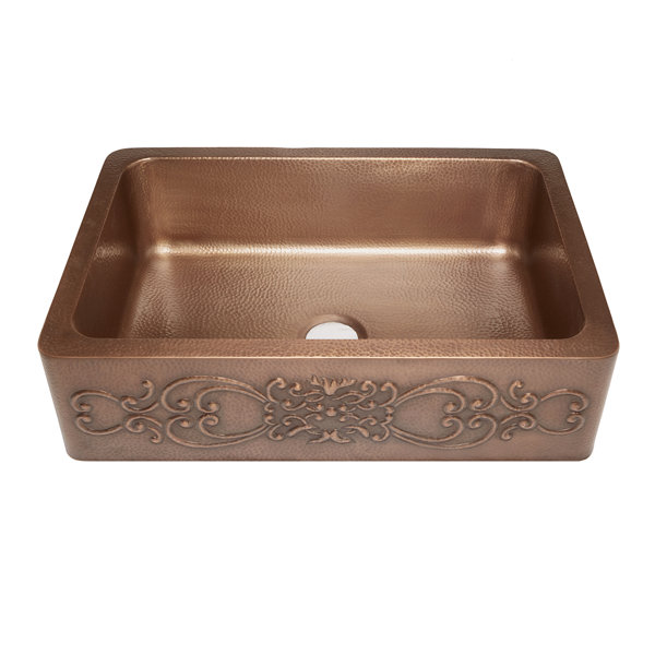 Sinkology Ganku 33" L x 22" W Farmhouse Kitchen Sink ...