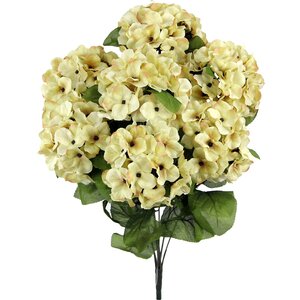 7 Stems Artificial Full Blooming Stain Hydrangea