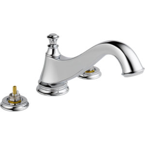 Cassidy Double Handle Deck Mount Roman Tub Trim with Handshower