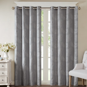 Samuel Paisley Room Darkening Grommet Single Curtain Panel