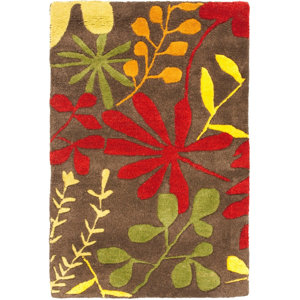 Soho Light Dark Brown / Multi Contemporary Rug