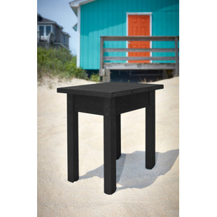 Resin Patio Side Tables Wayfair Zander Plastic Resin Adirondack Side Table