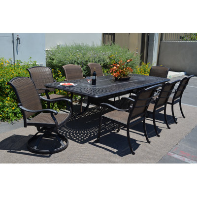 Darby Home Co Adela 9 Piece Dining Set Reviews Wayfair Adela 9 Piece Dining Set