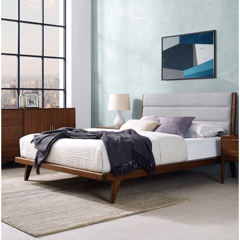 Mercury Upholstered Platform Bed & Reviews | AllModern