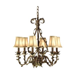 6-Light Shaded Chandelier