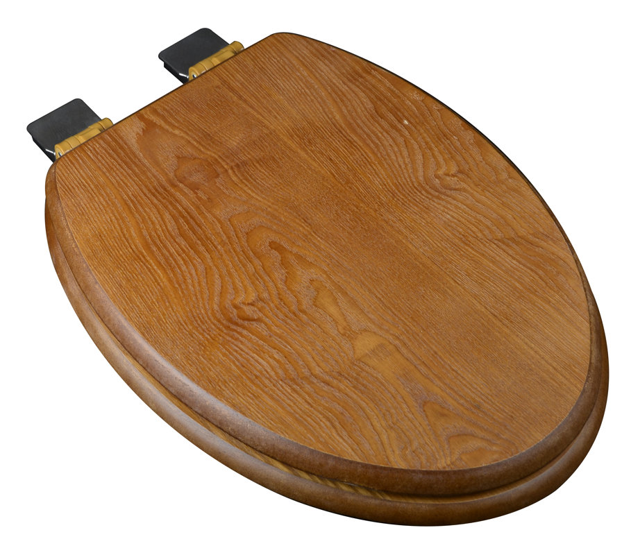 PlumbingTechnologiesLLC Wood Decorative Elongated Toilet Seat & Reviews