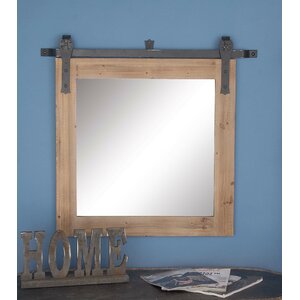 Wood/Metal Wall Mirror