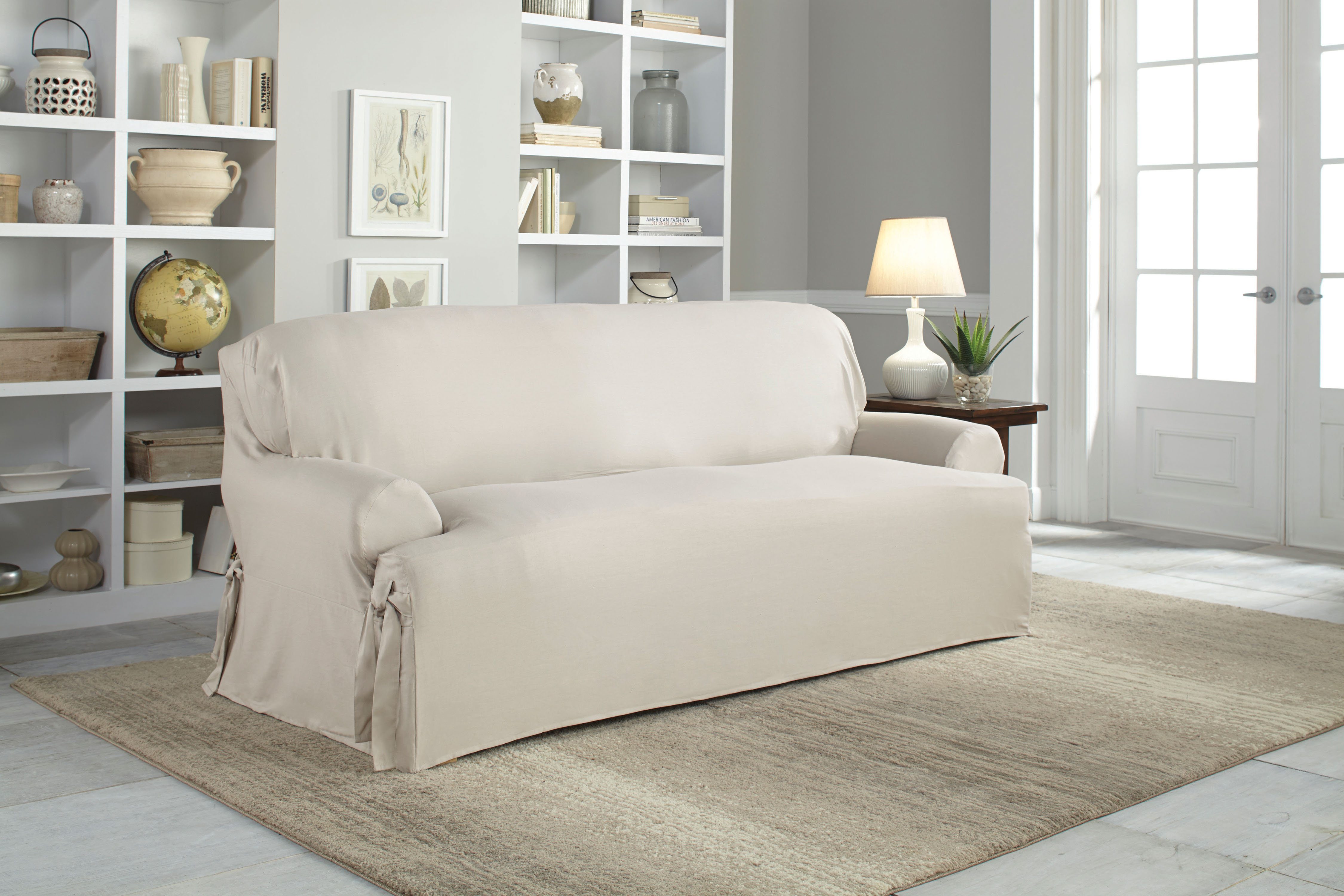 Cotton Duck T Cushion Sofa Slipcover Reviews Joss Main