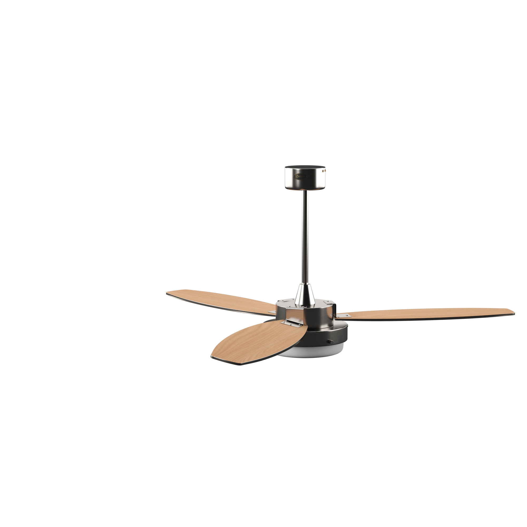 52 Corsa Two Light Reversible Plywood 3 Blade Ceiling Fan Kit Included