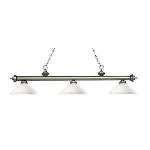 Zephyr 3-Light Billiard Light with Hanging Chain