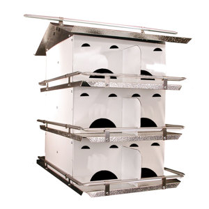 Starling Resistant Entrance Hole 21 in x 14 in x 19 in Purple Martin House
