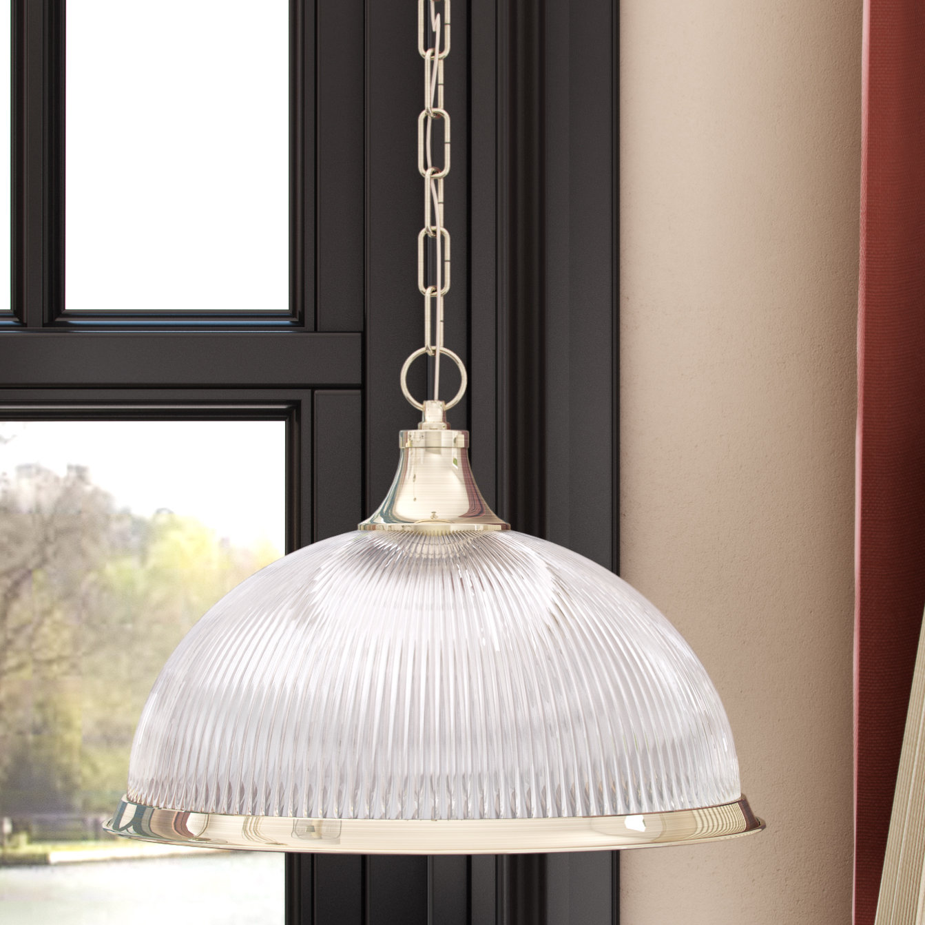 Searchlight American Diner 1 Light Dome Pendant Reviews Wayfair