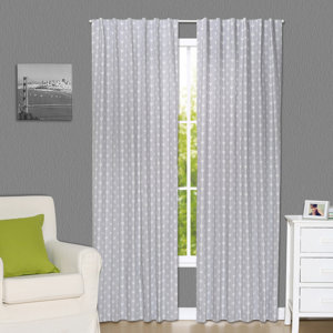 Arrow Geometric Blackout Rod Pocket Curtain Panels (Set of 2)