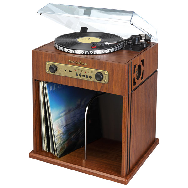 Record Player Storage Cabinet Wayfair Ca
