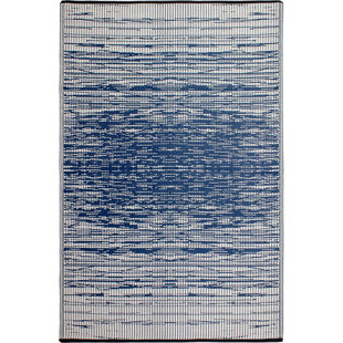 Modern Contemporary Outdoor Recycled Plastic Rugs Allmodern Marianne Blue Indoor Outdoor Area Rug