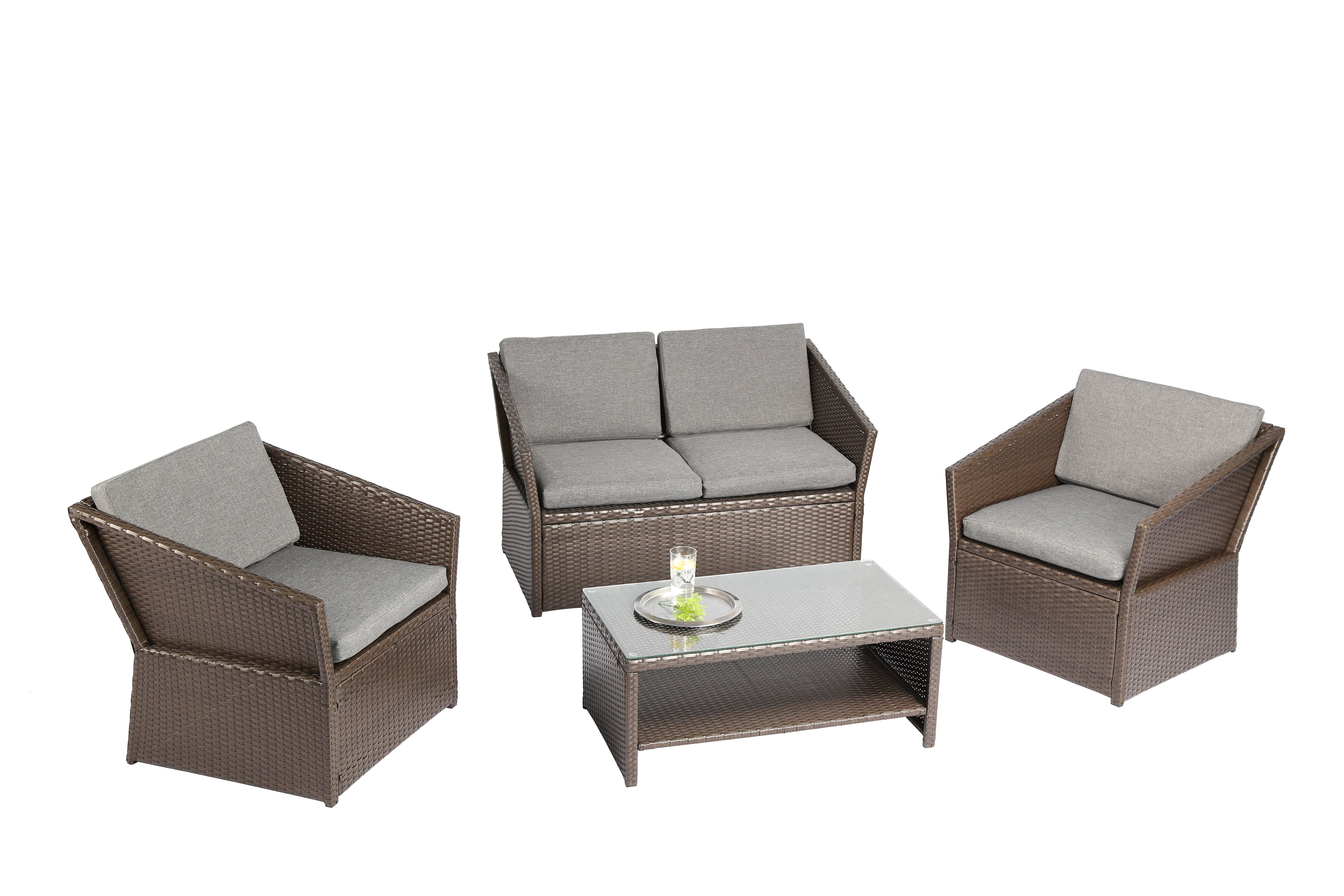 4 Piece Dining Set With Cushions 