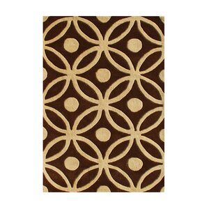 Preston Hand-Tufted Chocolate Brown Area Rug