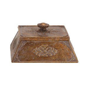 Polystone Decorative Box with Lid