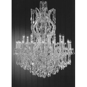 Alvarado 25-Light Crystal Glass Chandelier