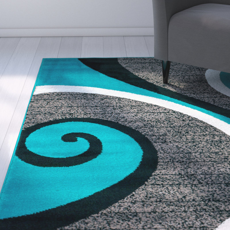 Zipcode Design Rick Turquoise Area Rug Reviews Wayfair Rick Turquoise Area Rug