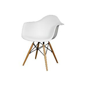 Judah Arm Chair with Wooden Legs (Set of 2) by I..