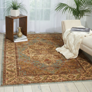 Ravens Blue/Ivory Area Rug