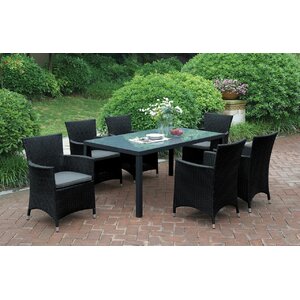 7 Piece Dining Set with Cushions