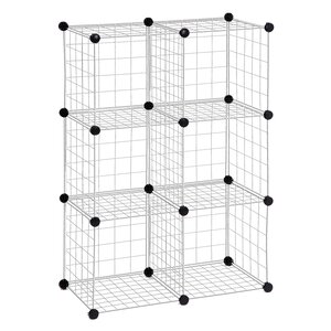 Modular Mesh Storage Cube Shelving Unit (Set of 12)