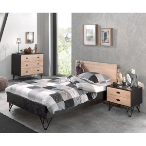 3-tlg. Schlafzimmer-Set William, 120 x 200 cm vo..