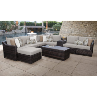 Kathy Ireland Sofa Wayfair Kathy Ireland Homes Gardens River Brook 10 Piece Sectional Seating Group With Cushion