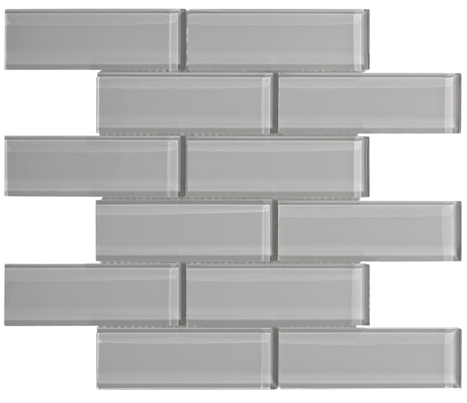 Ws Tiles Premium Series 2 X 6 Gl Subway Tile In Dark Gray Premium Series 2 X 6 Gl Subway Tile In