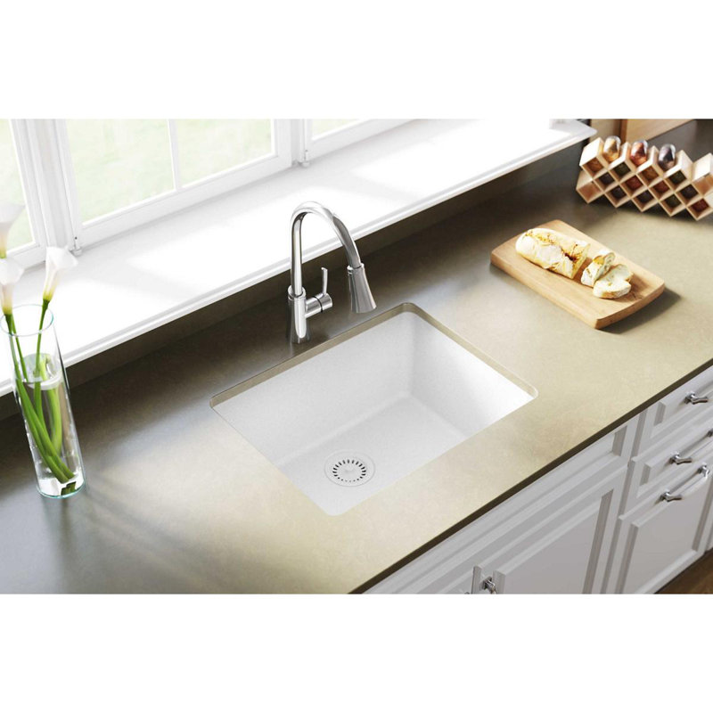 Elkay Quartz Clic 25 L X 19 W Undermount Kitchen Sink Reviews Quartz Clic 25 L X 19 W Undermount Kitchen Sink