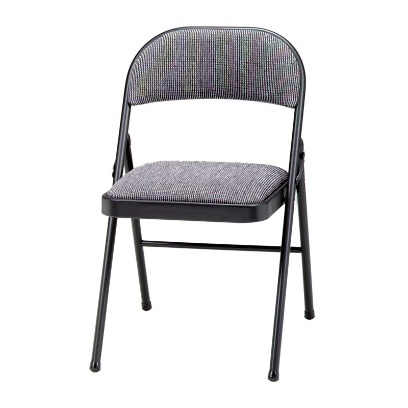 Meco 4-Pack All Steel Folding Chairs – Chicory Lace Finish, Indoor/Outdoor - View #4