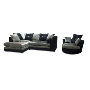 Crushed Velvet Swivel Chair Wayfair Co Uk