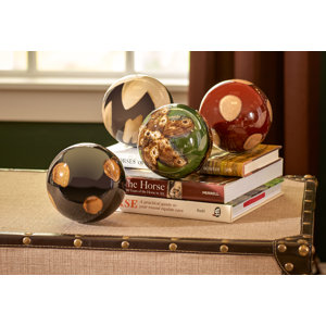 4 Piece Ceramic Decorative Ball Set