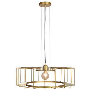 Gold Cage Pendant Light quickview black gold